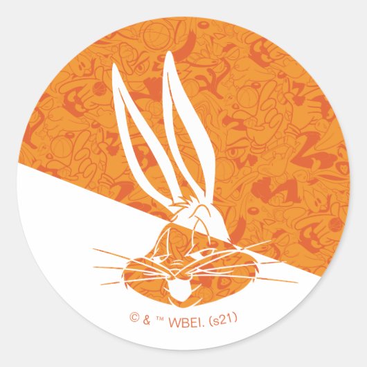 SPACE JAM: EIN NEUES LEGACY™ | BUGS BUNNY™ Mod-Mus Runder Aufkleber (Vorderseite)