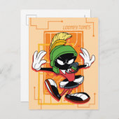 SPACE JAM™-Schiedsrichter MARVIN THE MARTIAN™ Einladungspostkarte (Vorne/Hinten)