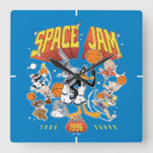 SPACE JAM™ TUNE SQUAD™ 1996 Graphic Quadratische Wanduhr (Vorderseite)