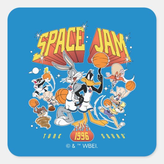 SPACE JAM™ TUNE SQUAD™ 1996 Graphic Quadratischer Aufkleber (Vorderseite)