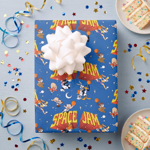 SPACE JAM™ TUNE SQUAD™ Outer Space-Muster Geschenkpapier Set