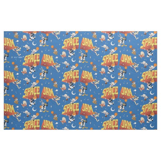 SPACE JAM™ TUNE SQUAD™ Outer Space Muster Stoff (Fat Quarter (45,7 x 55,9 cm))