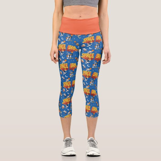 SPACE JAM™ TUNE SQUAD™ Outter Space Pattern Capri Leggings (Vorderseite)