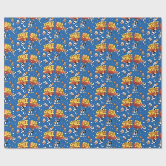 SPACE JAM™ TUNE SQUAD™ Outter Space Pattern Geschenkpapier (Flach)