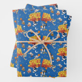 SPACE JAM™ TUNE SQUAD™ Outter Space Pattern Geschenkpapier Set (Beispiel)