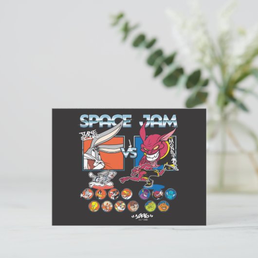 SPACE JAM™ TUNE SQUAD™ VS Monstars Roster Graphic Postkarte (Stehend Vorderseite)