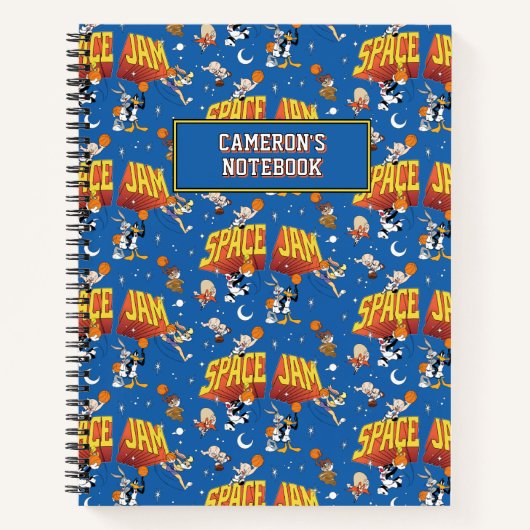 SPACE JAM™ TUNE SQUAD™ Weltraum-Muster Notizblock (Vorderseite)