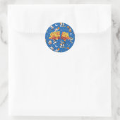 SPACE JAM™ TUNE SQUAD™ Weltraum-Muster Runder Aufkleber (Tasche)