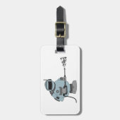 Space Janitor Spraying Stars Sci-Fi Astronaut Gepäckanhänger (Vorderseite vertikal)