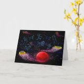 Space Jellyfish Tentacles Karte (Gelbe Blume)