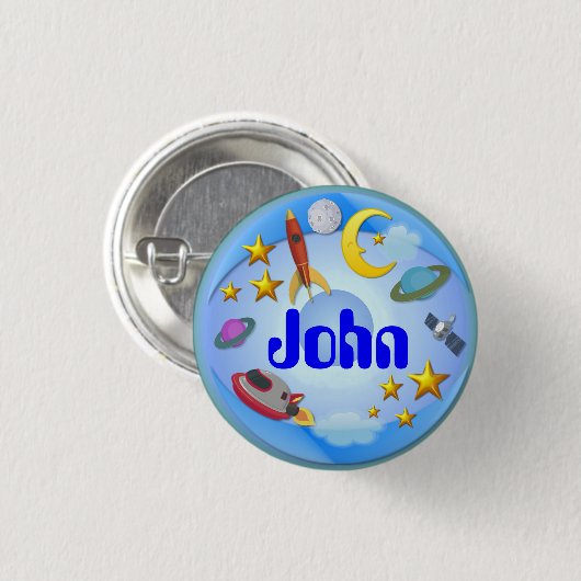 Space Journey ~ Name Button # 2 (Vorne & Hinten)