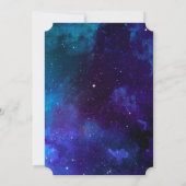 Space Junggeselinnen-Abschied. Hochzeit der Nachts Einladung (Rückseite)