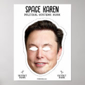 Space Karen Costume Mask Poster (Vorne)