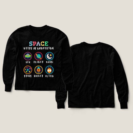 Space keeps us wondering (Design Vorder- & Rückseite)