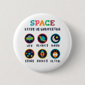 Space keeps us wondering button (Vorderseite)
