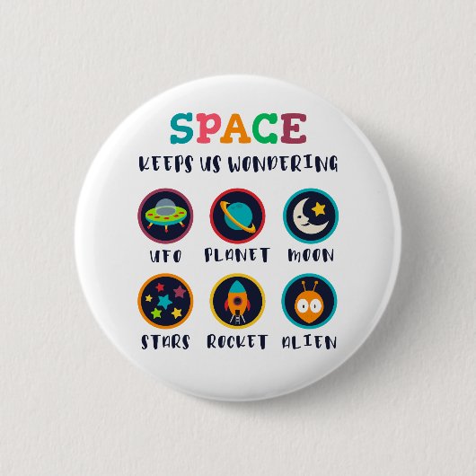 Space keeps us wondering button (Vorderseite)