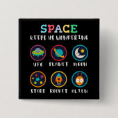 Space keeps us wondering button (Vorderseite)