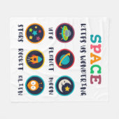 Space keeps us wondering fleecedecke (Vorderseite (Horizontal))