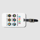 Space keeps us wondering gepäckanhänger (Vorderseite (Horizontal))