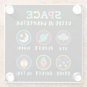 Space keeps us wondering glasuntersetzer (Rückseite)