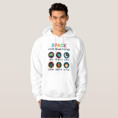 Space keeps us wondering hoodie (Vorne ganz)