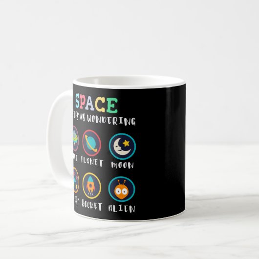 Space keeps us wondering kaffeetasse (Vorderseite Links)