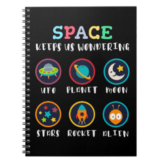 Space keeps us wondering notizblock