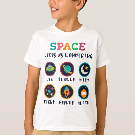 Space keeps us wondering T-Shirt (Vorderseite)