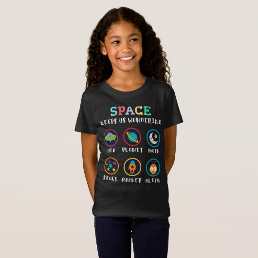Space keeps us wondering T-Shirt (Vorne ganz)