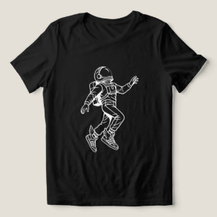 Space Kicks: Geflügelter Astronautenflug Tri-Blend Shirt