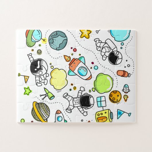 Space Kids Fun Puzzle (Horizontal)