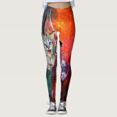 Space Kitty Cat Leggings (Vorderseite)