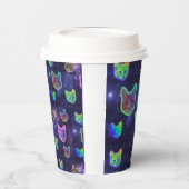Space Kitty Cat Paper Cup Pappbecher (Links)