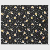 Space Kitty Geschenkpapier (Flach)