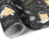 Space Kitty Geschenkpapier (Rolleneckpunkt)