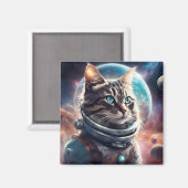 Space Kitty Magnet (Vorderseite/Rückseite)