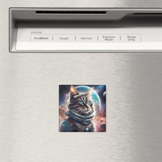 Space Kitty Magnet (In Situ (Geschirrspüler))