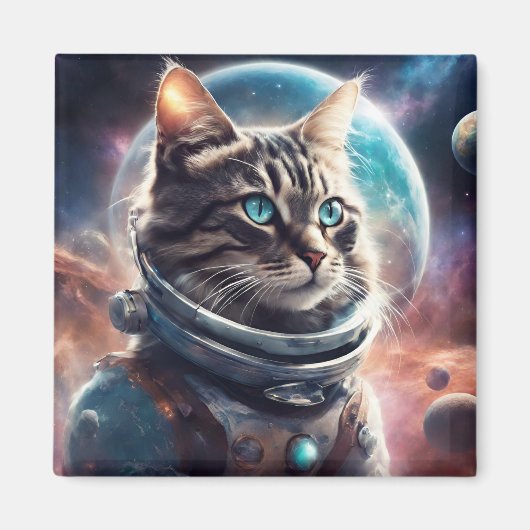Space Kitty Magnet (Vorne)