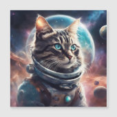 Space Kitty Magnetkarte (Vorderseite)