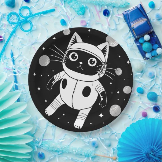 Space Kitty Pappteller (Party)