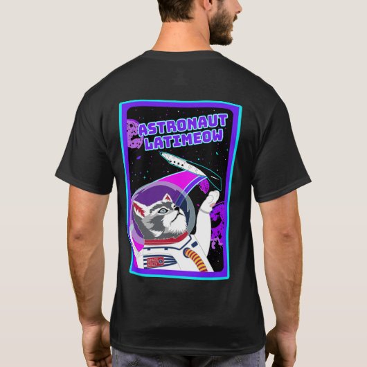 Space Kitty T-Shirt (Rückseite)