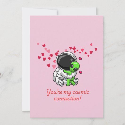 Space Liebe Card Feiertagskarte (Vorderseite)