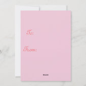 Space Liebe Card Feiertagskarte (Rückseite)