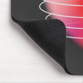 Space Liebe Herzschlag Nerd Valentinstag Geschenk Mousepad (Ecke)
