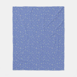 Space Line Art Nahtloses Muster Fleece-Decke Fleecedecke