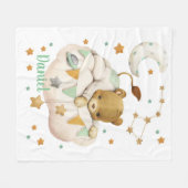 Space Lion Fleece Blanket (Vorderseite (Horizontal))