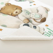 Space Lion Sherpa Blanket Sherpadecke (3/4)