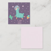 Space Llama Mitteilungskarte (Vorne/Hinten)