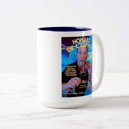Space Lobster Poster Mug Zweifarbige Tasse (VorderseiteRechts)