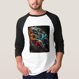 Space Lounger Halbschlaf Baseball Undershirt T-Shirt